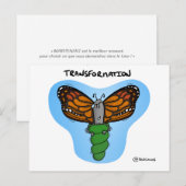 Postale Carte de coaching "Transformation" (Devant / Derrière)
