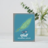 Postale Carte de Coll Inner Hebrides Écosse (Debout devant)
