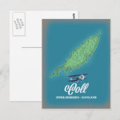 Postale Carte de Coll Inner Hebrides Écosse (Devant / Derrière)