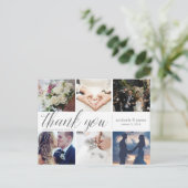 Postale Carte de collage photo Merci (Debout devant)