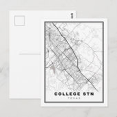 Postale Carte de College Station (Devant / Derrière)