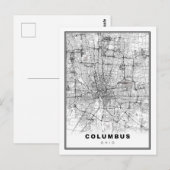Postale Carte de Columbus (Devant / Derrière)