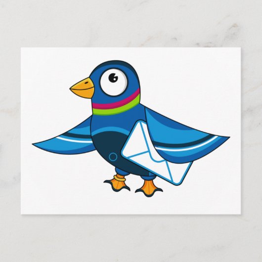 Postale Carte de commande Pigeon avec enveloppe de courrie (Devant)
