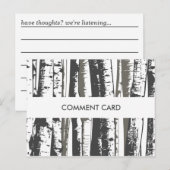 Postale carte de commentaire arbres aspen (Devant / Derrière)