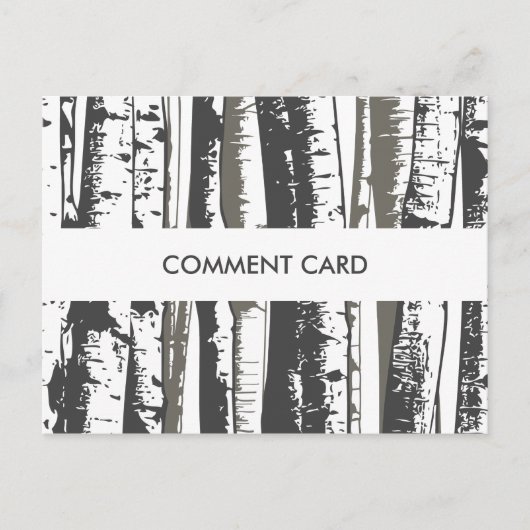 Postale carte de commentaire arbres aspen (Devant)