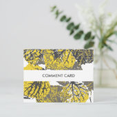 Postale carte de commentaire aspen feuilles (Debout devant)