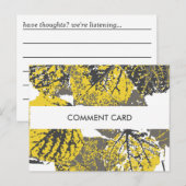 Postale carte de commentaire aspen feuilles (Devant / Derrière)