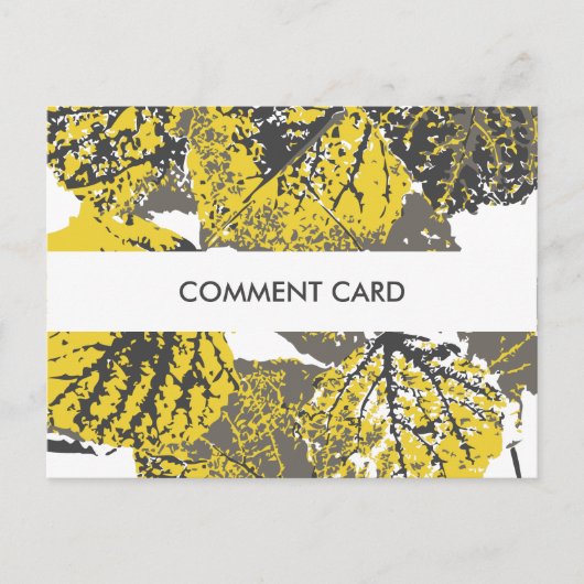 Postale carte de commentaire aspen feuilles (Devant)