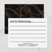 Postale carte de commentaire blur de café (Devant / Derrière)