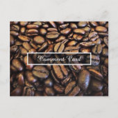 Postale carte de commentaire grains de café (Devant)