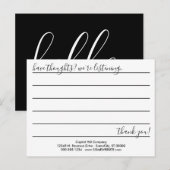 Postale Carte de commentaire HELLO (Devant / Derrière)