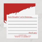 Postale carte de commentaire style emo (Devant / Derrière)