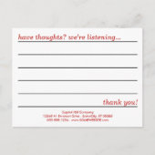 Postale carte de commentaire style emo (Devant)