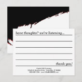 Postale carte de commentaire style emo (Devant / Derrière)