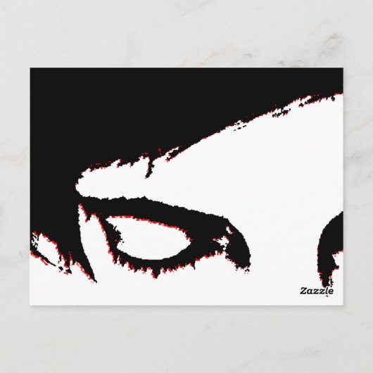 Postale carte de commentaire style emo (Dos)