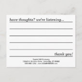 Postale carte de commentaire style emo (Devant)