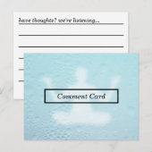 Postale carte de commentaire yoga blur (Devant / Derrière)