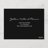 Postale Carte de commerce d'art Macaw ACEO de couleur jaun (Dos)