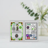 Postale Carte de commerce de Bohrium présentée par Blaadla (Debout devant)