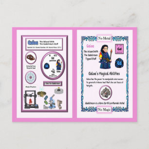 Postale Carte de commerce Galoa - Gadolinium