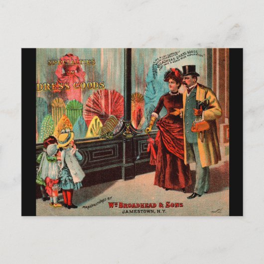 Postale carte de commerce William Broadhead & Sons habille (Devant)