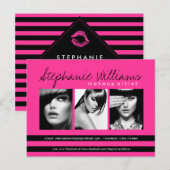 Postale Carte de comp pour maquillage artisanal à base de  (Devant / Derrière)