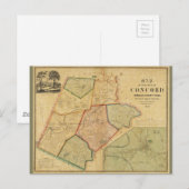 Postale Carte de Concord Massachusetts (1852) (Devant / Derrière)