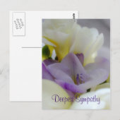 Postale Carte de condoléances (Devant / Derrière)