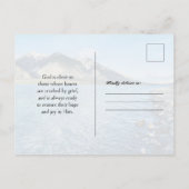 Postale Carte de condoléances avec citation chrétienne de  (Dos)