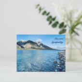 Postale Carte de condoléances avec citation chrétienne de  (Debout devant)