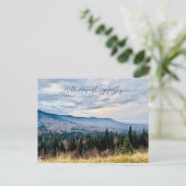 Postale Carte de condoléances Blue Mountain View (Debout devant)