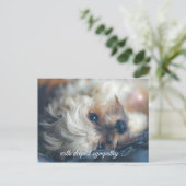 Postale Carte de condoléances Chien (Debout devant)