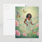 Postale Carte de condoléances faute de mots (Devant / Derrière)
