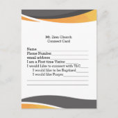 Postale Carte de connexion client Church (Devant)