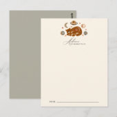 Postale Carte de conseil Baby shower à thème Ours céleste (Devant / Derrière)