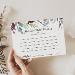 Postale Carte de conseil de Mariage de luxe Whimsical Boho<br><div class="desc">Cette luxueuse carte de conseil aux fleurs de saumons boho mariage est parfaite pour un mariage rustique. Le design est composé de fleurs roses multicolores et de pivoines au feuillage vert, inspirant la beauté naturelle. Ces cartes sont parfaites pour un mariage, une douche nuptiale, un baby shower, une fête de...</div>