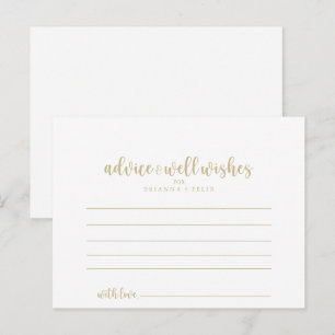 Postale Carte de conseil Mariage de calligraphie minimalis