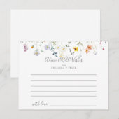 Postale Carte de conseil pour Mariages floraux Wild Multic (Devant / Derrière)