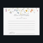 Postale Carte de conseil pour Mariages floraux Wild Multic<br><div class="desc">Cette carte de conseil aux fleurs multicolores et sauvages est parfaite pour un mariage moderne. Le design est composé de fleurs élégantes rose aquarelle, rousse, violette, marine et blanche avec des feuilles vert émeraude. Personnalisez les cartes avec les noms de la mariée et du marié, des parents à devenir ou...</div>