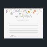 Postale Carte de conseil pour Mariages floraux Wild Multic<br><div class="desc">Cette carte de conseil aux fleurs multicolores et sauvages est parfaite pour un mariage moderne. Le design est composé de fleurs élégantes rose aquarelle, rousse, violette, marine et blanche avec des feuilles vert émeraude. Personnalisez les cartes avec les noms de la mariée et du marié, des parents à devenir ou...</div>
