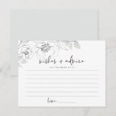 Postale Carte de conseil pour mariée d'illustration botani (Devant / Derrière)