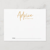 Postale Carte de conseils de Baby Shower écriture Boho (Devant)