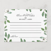 Postale Carte de conseils et de vœux de verdure estivale (Devant)