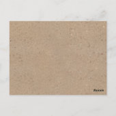 Postale Carte de conseils et de vœux pour Baby Shower Rust (Dos)