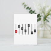 Postale Carte de contrôle audio ou vidéo Diapositives ou f (Debout devant)