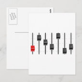 Postale Carte de contrôle audio ou vidéo Diapositives ou f (Devant / Derrière)