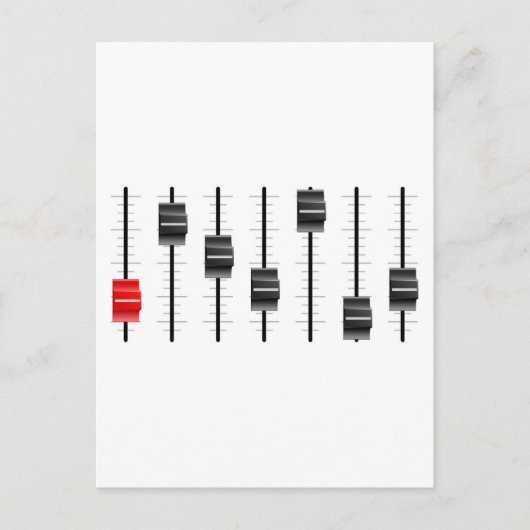 Postale Carte de contrôle audio ou vidéo Diapositives ou f (Devant)