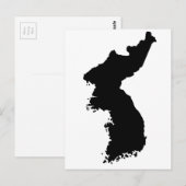 Postale Carte de Corée (Devant / Derrière)