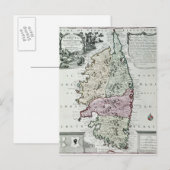 Postale Carte de Corse (Devant / Derrière)