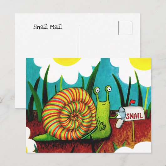 Postale Carte de courrier électronique (Devant / Derrière)